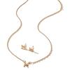 Europa y Estados Unidos cuchillo mariposa anillo collar aretes traje joyería juego de tres piezas joyería transfronteriza venta al por mayor puesto mercado nocturno
