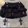 Saia de Bolo Puffy Doce Branco Puro Desejo Cintura Alta Pequena Afinando Renda Ballet Cintura Solta Meia Saia