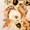 Hongyu Amazon Acción de Gracias Calabaza Blanca Girasol Guirnalda Hogar Exterior Festival de la Cosecha Corona de Halloween