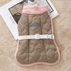 Colete casual acolchoado para gato colete para cão de porte médio e pequeno gato outono e inverno pet duas pernas roupa para cão teddy