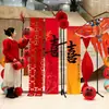 Conjunto de Decoração para Quarto de Casamento, Novo Tecido Pendurado Estilo Chinês, Placa de Boas-Vindas, Enfeites, Suprimentos de Decoração para Parede de Fundo de Sala de Estar de Hotel Cerimonial