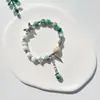 Pulsera de Cerámica Jingdezhen Nueva Pulsera de Cerámica Estilo Chino Joyería Hecha a Mano Cuerda Estilo Tíbet Puesto de Pulseras Jingdezhen