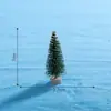 Árbol de Navidad de pino, accesorios para paisajes en miniatura, varios tamaños de árboles de nieve, adornos de PVC, decoraciones creativas y lindas para el hogar