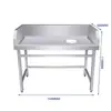 Mesa de Sacrificio de Pescado de Acero Inoxidable Comercial, Mesa de Descamado de Pescado, Mesa de Corte de Pescado, Mesa de Desecho de Alimentos Frescos para Ensalada de Frutas en Supermercados y Hogares, Mesa de Operaciones