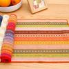 Tapete de tela de algodón europeo para el hogar, tapete aislante diario, tapete de color para mesa, venta al por mayor 30*45cm