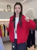 Chaqueta Corta con Capucha para Mujer Otoño 2026 Nueva Moda Versátil Casual Adelgazante Chaqueta con Cremallera Top