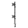 Soporte de monitor de doble pantalla, brazo para monitor de computadora multicanal, base de altura ajustable, soporte de pantalla, brazo mecánico