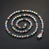 Cadena de tenis transfronteriza de 4MM 6mm cobre incrustado estrella de circón hip hop collar pulsera tobillera de estrella de seis puntas venta al por mayor de fábrica