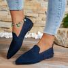 Zapatos Planos de Punta Fina de Talla Grande, Estilo Europeo y Americano de Moda para Primavera para Mujer, Casual Versátil de Moda Dulce