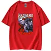 2026 Novo Estilo Espada Vento Lenda Berserk Camiseta de Manga Curta para Homens e Mulheres Camiseta Feminina