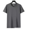 Camiseta Masculina de Algodão Penteado 180g Manga Curta Gola Redonda Camisa Cultura Trend Logo Estampado Camiseta Base Macacão Algodão de Fibra Longa