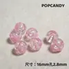 Cuentas de Tinta Salpicada 16mm Cadena de Teléfono Móvil con Cuentas Accesorios para Joyería DIY Material Acrílico Transparente Hecho a Mano Puntos Rectos Manchados