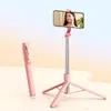 Bastão de Selfie Transfronteiriço R7L Estabilizador Portátil de 1,7m Anti-Tremor R7L Telescópico Controle Remoto Bluetooth Luz de Preenchimento Suporte para Celular