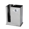 Soporte para Palillos de Acero Inoxidable Redondo Cuadrado Dos Compartimentos Cuchillero Soporte para Brochetas Cesto para Cubiertos Almacenamiento de Cuchillos Tenedores Cucharas Vajilla