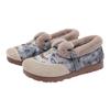 Zapatos de Algodón para Madre Moda Estilo Étnico Zapatos Hanfu Forrados de Felpa Suela Suave Cómodos Mediana Edad y Ancianos Interior Dos Algodón Arrastre Invierno Nuevo Estilo