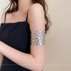 Pulsera geométrica irregular arrugada con abertura estilo metal europeo y americano pulsera personalizada temperamento simple nicho joyería nueva