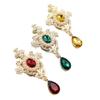 Europeu e americano novo pingente de liga diamante broche barroco personalidade pingente diy acessórios para cabelo brincos em estoque atacado