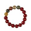 Pulsera 2024 Jie Tai Sui Dios de la Riqueza de Cinco Vías Buda Natal Pulsera del Dios de la Riqueza Cinabrio para Bodhi Pulsera de Pareja para Hombres y Mujeres