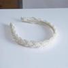 Diadema de Perlas de Alta Gama, Popular en 2022, Nuevo Estilo de Verano, Aro Trenzado para el Cabello, Pasador para Mujer, Forma Geométrica