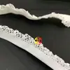 1.5cm Bola de Baño de Encaje Hueco Banda Elástica Adorno de Zapato de Volante de Nylon Adornos de Encaje con Forma de Oreja