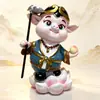 Figuras Creativas de Dibujos Animados del Viaje al Oeste de Sun Wukong y Tang Sanzang Adornos de Resina Manualidades para Escritorio, Entrada y Decoración del Hogar