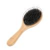 Peine de bambú para masajear de mano ahorrador de trabajo cabeza redonda dientes de bambú no dañan el cabello cabello largo de mujer peine de cojín de aire de goma para el hogar regalo