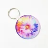 Transferência de Calor Acrílica Material Acrílico em Branco Placa Revestida de 4mm Placa de Cristal Transparente Chaveiro Transferência de Calor DIY