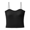 Nuevo Top de Tirante Único de Otoño Temprano Dopamina Espalda Hermosa Camisola Lencería para Mujer con Copas Integradas para Usar por Dentro por Fuera Capa Base Top sin Tirantes