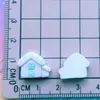 Mini Casa Artificial Castelo Série Casa Cogumelo Manicure Grampo de Cabelo Acessórios de Cabelo DIY Fivela de Sapato Acessórios de Resina