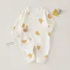 Mameluco de Mariposa para Bebé Recién Nacido Otoño e Invierno Algodón Puro Manga Larga Sin Costuras Mono para Niños y Niñas, Adecuado para Todas las Estaciones, Estilo Primavera y Otoño