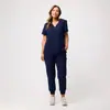 Amazon Transfronterizo Bata Quirúrgica Manga Corta Uniforme de Cirugía Set para Mujer Uniforme de Enfermera Uniforme de Trabajo para Quirófano Bata de Aislamiento
