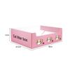 Caja de arena desechable para gatos portátil para exteriores inodoro para gatos antisalpicaduras caja de arena abierta para gatos caja de arena plegable