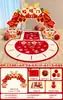 Decoración de Escena para Regalo del Primer Cumpleaños del Bebé, Suministros y Accesorios para Fiesta del Primer Cumpleaños del Bebé, Set Completo para Creación de Atmósfera