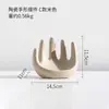 Enfeites Cerâmicos em Forma de Mão Decoração Nórdica de Luxo Leve Presente Casa Decoração Suave Sala de Estar Escritório Estudo Modelo de Mesa Quarto
