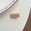 Presilha de Cabelo Doce Estilo Coreano Versátil Acrílico Mini Quadrada Bico de Pato tamanho pequeno Simples Presilha para Franja Lateral
