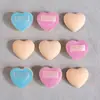 Esponja Mini Marshmallow de Cuero Brillante en Forma de Corazón, Esponja Marshmallow Engrosada Elástica Q que No Absorbe Polvo para Aplicar Maquillaje en Polvo