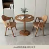 Mesa y sillas pequeñas redondas modernas y casuales para recepción y negociación en apartamentos pequeños, mesa de comedor, mesa redonda pequeña para balcón, para tiendas de té de leche y cafeterías