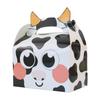 Nueva caja portátil para animales, caja grande para pasteles, caja de dulces de mano para animales pequeños de granja, caja de West Point con fondo cuadrado