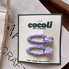Nuevo Pasador de Pelo de Fruta Fresa Tejido a Crochet Hecho a Mano Estilo Coreano para Niñas, Otoño e Invierno, Pasador Lateral Sencillo de Color Sólido