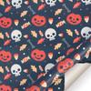 Amazon Papel de Presente de Halloween Cabeça de Abóbora Cabeça de Caveira Saco para Embalar Brinquedos Infantis Papel Couro Atacado