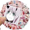 100 pegatinas de la selección nacional de anime Zero Two para equipaje, ordenador y teléfono móvil.