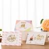 Tarjeta de felicitación de cumpleaños con estampado metálico de origen transfronterizo, floristería, panadería, compañero de mano, regalo, amigos hombres y mujeres envían tarjeta de felicitación, tarjeta pequeña