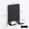 Soporte para navaja de acero inoxidable, estante de almacenamiento sin perforaciones, gancho para enchufe multifuncional montado en la pared para baño, soporte para navaja