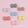 Accesorios de resina de gato KT a cuadros multicolor tipo macarrón, funda de teléfono DIY con pegamento de crema, llavero, zuecos