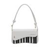 Bolso Bandolera de Mujer con Diseño de Piano de Moda Bolso Cuadrado Pequeño Transfronterizo Único Nuevo Versátil Color de Moda Clave Negro