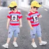 Ropa Infantil de Moda Verano Nuevo Camiseta de Manga Corta para Niños 2026 Algodón Puro Top para Niños Mayores y Pequeños