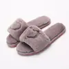 Pantuflas de algodón de invierno para mujer, de casa, para interior, de felpa, de una tira, 2019, nuevas de moda en internet, zapatos de pelo, fabricantes, en stock