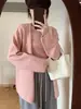 Conjunto de dos piezas de cárdigan de punto suave y holgado estilo coreano y camiseta, nuevo suéter suave, cómodo y moderno para otoño e invierno
