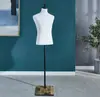 Soporte de exhibición de modelo perchero para accesorios de ropa de vestido de novia modelo de muñeca de medio cuerpo ropa femenina figura humana maniquí perchero