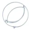 Pértiga Plegable Reforzada de Acero Inoxidable Red de Pesca a Prueba de Óxido Cabeza de Red Hueca para Captura Grande Bagre Soldadura Integrada Red
